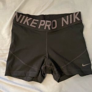 Nike Pro 3” Shorts - Black and gray, Medium